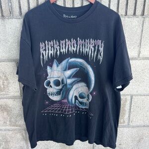 Rick and Morty Black Graphic Tee